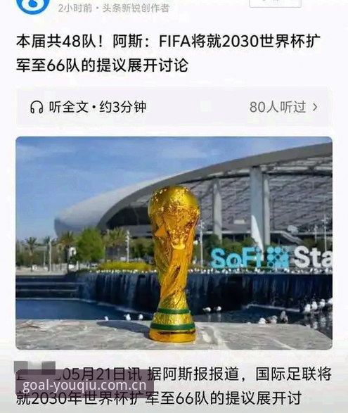 有球体育App下载 2030世界杯或将扩军至66队:中国男足的绝佳机会?全面评测